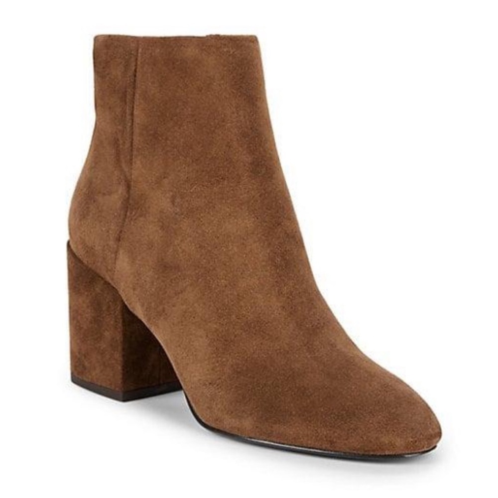 Ash Eden Women's Brown Suede Block Heel Ankle Boot